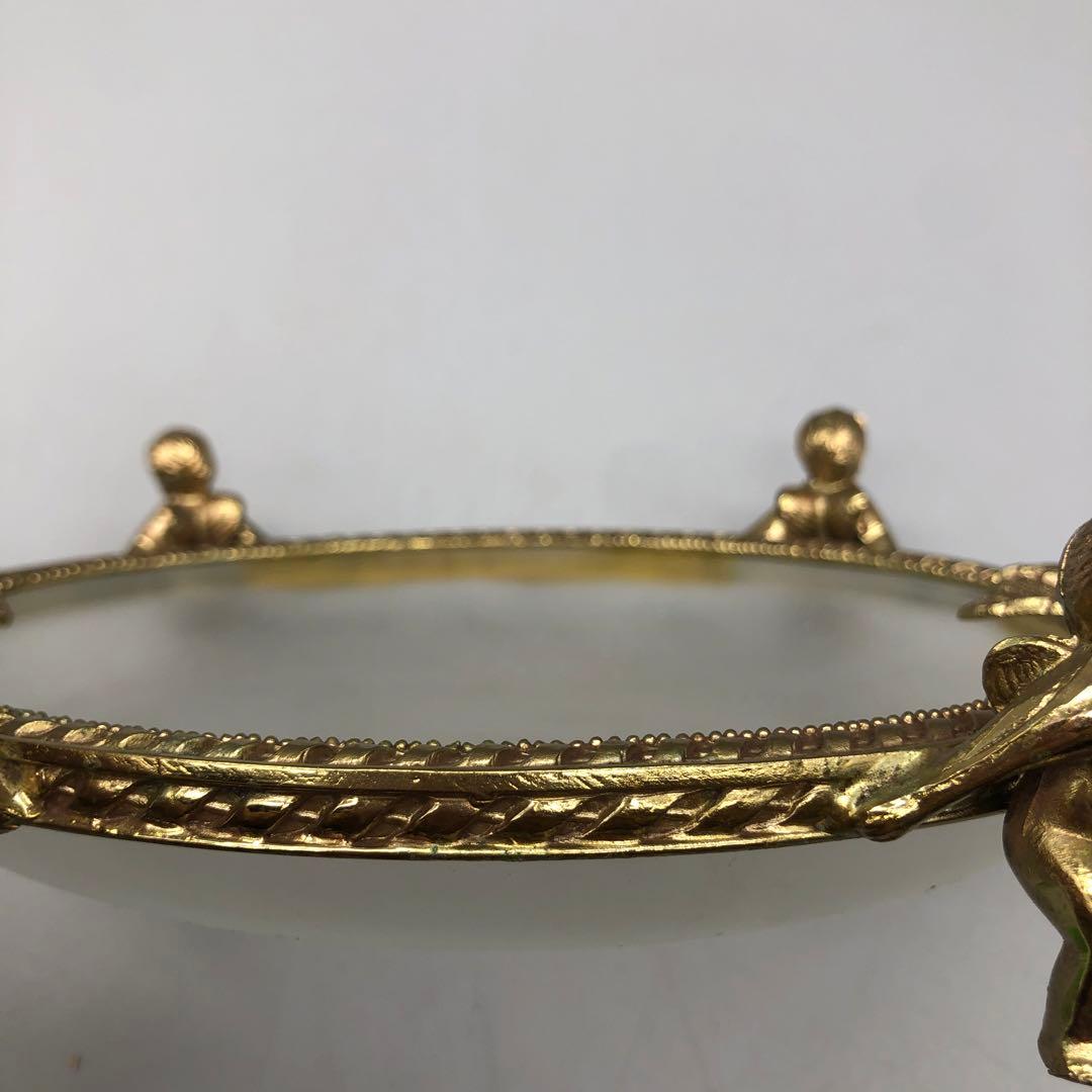 イギリス英国アンティークエンジェル天使真鍮小物入れトレイソープディッシュ