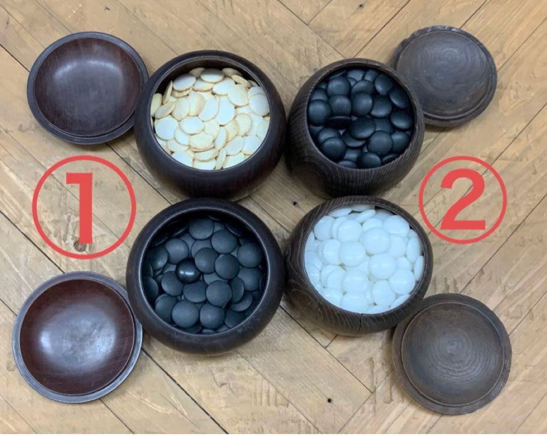 碁盤　碁石2組　セット