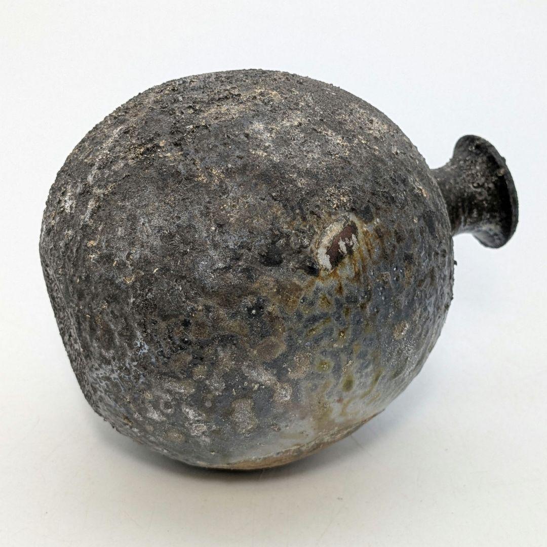 岩本政一 備前焼 窯変徳利 共箱共布栞 とっくり 酒器 食器 一輪挿し花入 花器