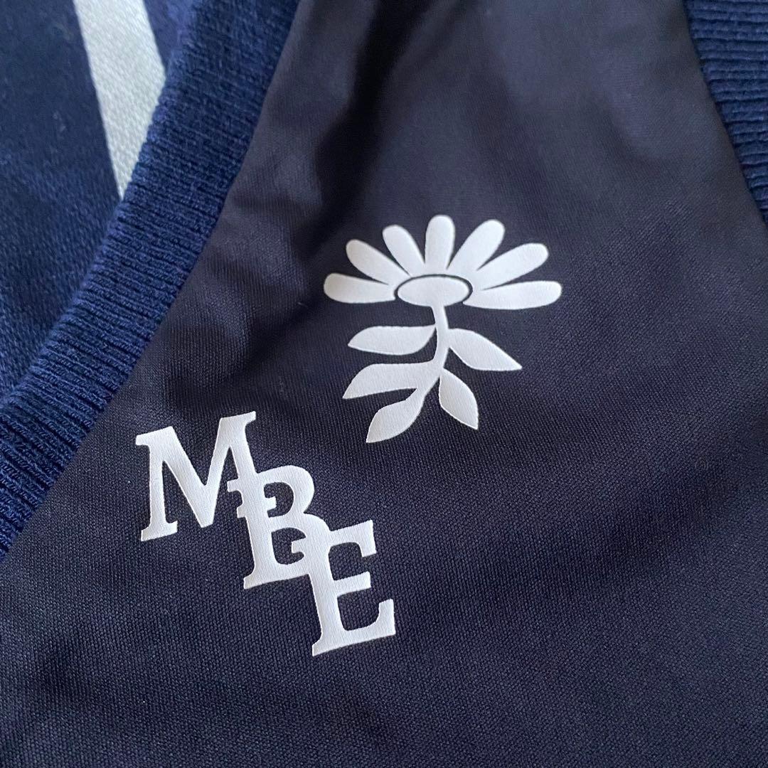 【マスターバニー】リバーシブルVネックベストネイビーストライプ レディース0