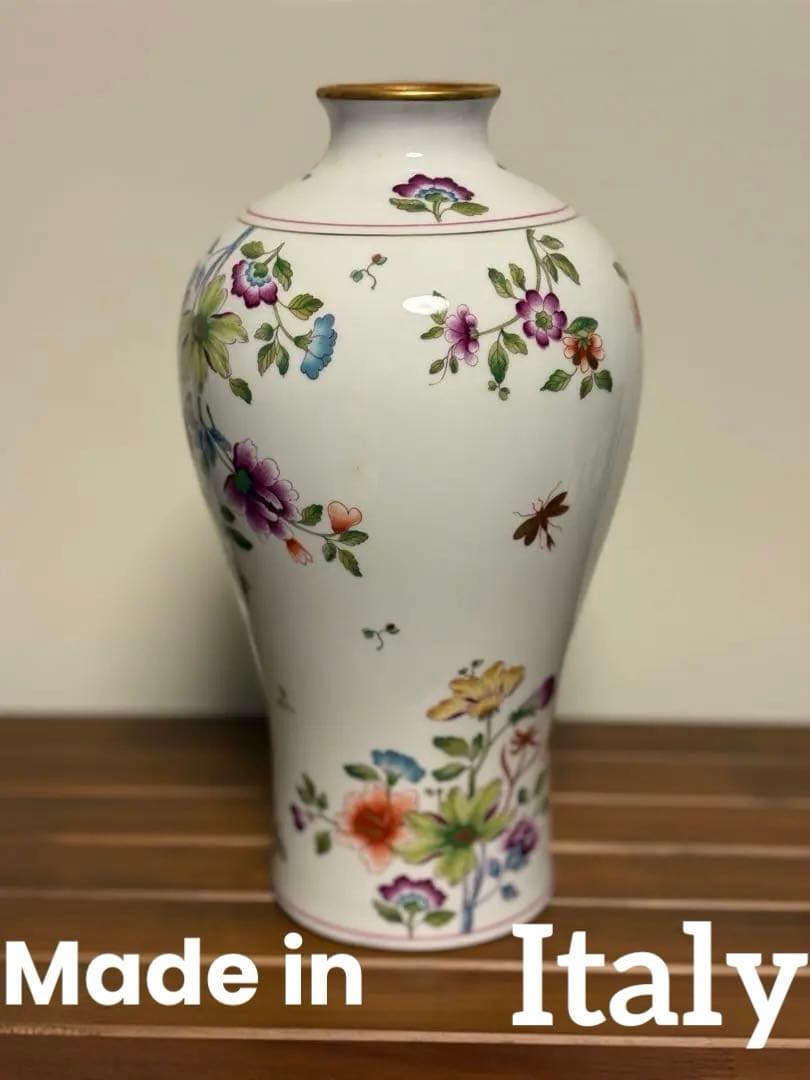 ジノリ1735 フラワーベース　花瓶　 グランデューカ