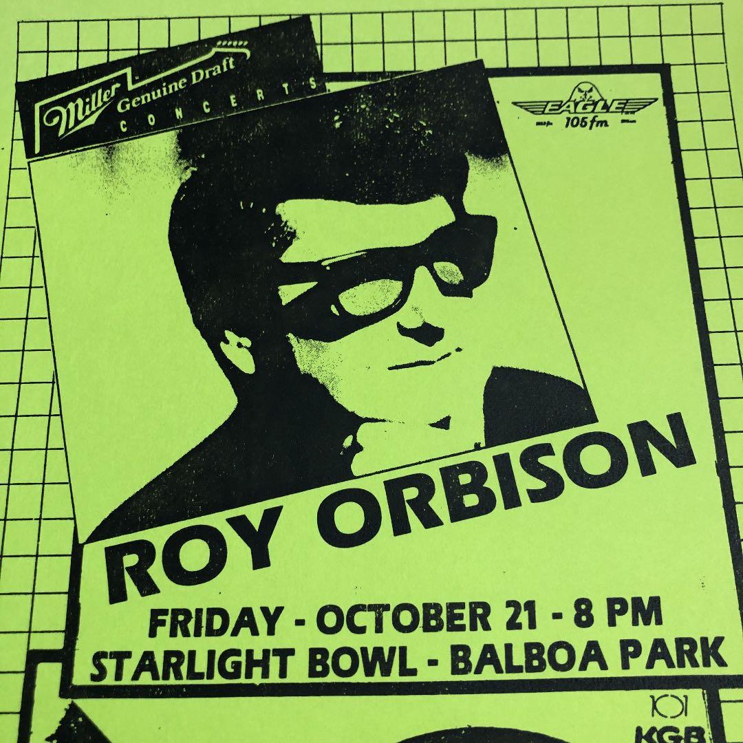 ロイオービソン ニールヤング コンサート ポスター　Neil Young