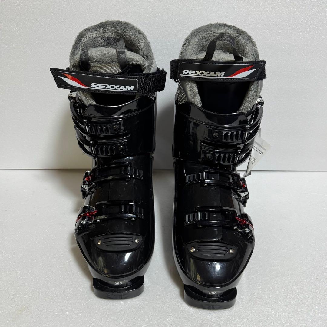 未使用REDXAMスキー ブーツ 28cm黒色初心者格安処分エントリー軽量モデル