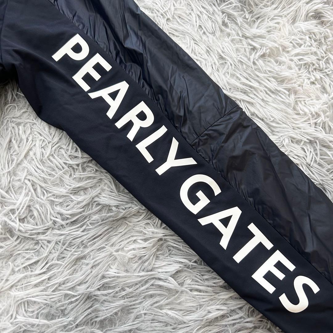 新品　パーリーゲイツ　ワンピース　中綿　ネイビー　フーディ　防寒　サイズ1