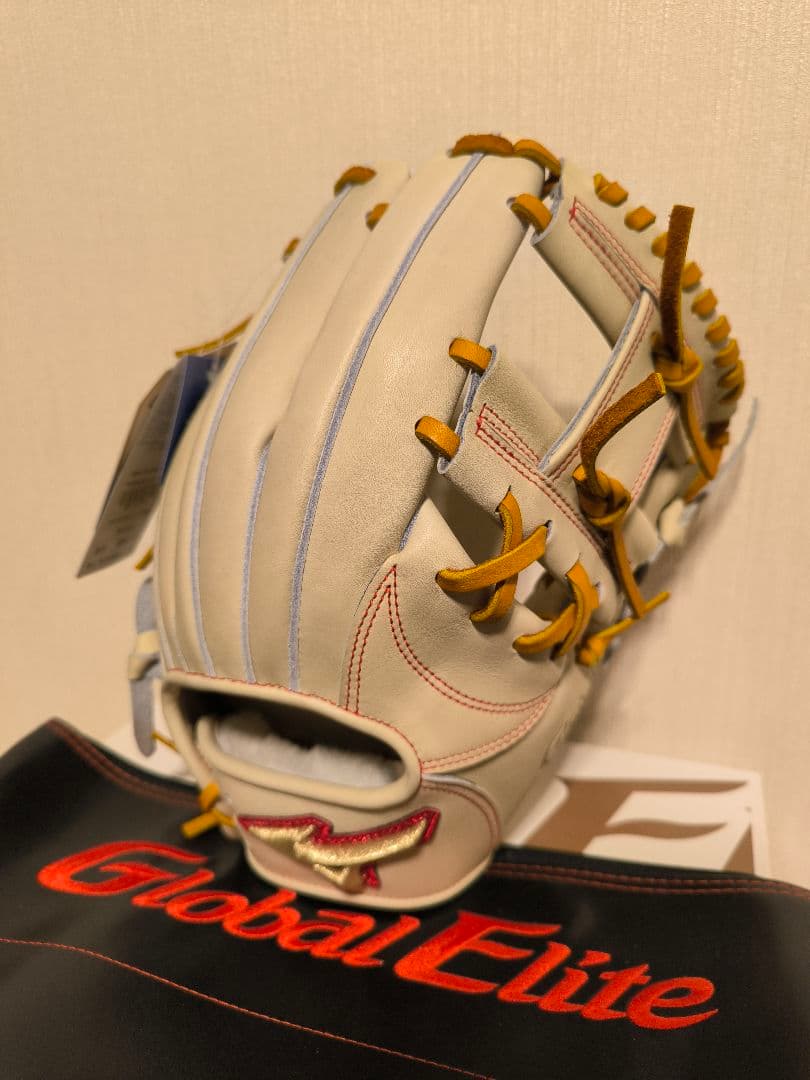 【新品未使用、日本製、軽量】グローバルエリートJAPAN 内野手 右投 ブロンド
