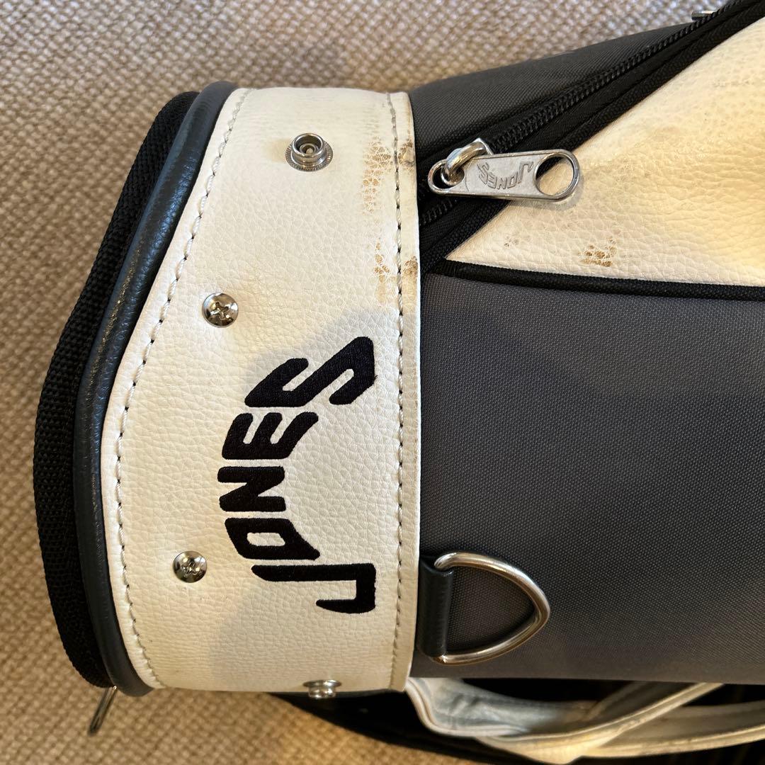 JONES キャディバッグ ホワイト・グレー