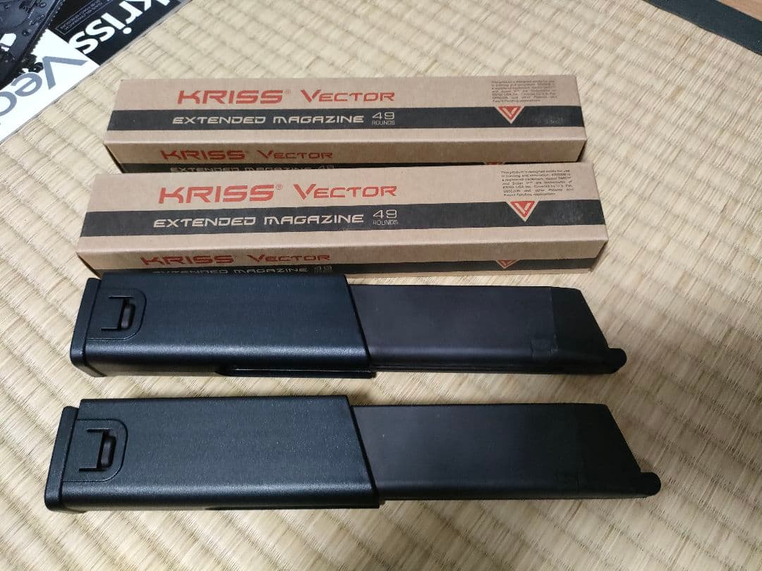 KSC クリスベクター　＋ロングマガジン2本付き　箱説明書有　ガスブローバック