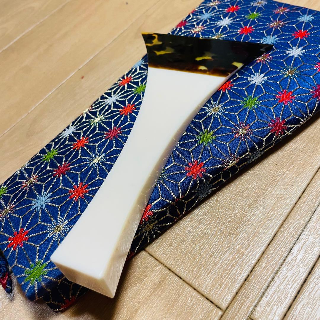 三味線　紫檀　バチ　鼈甲　ハードケース付　現状品