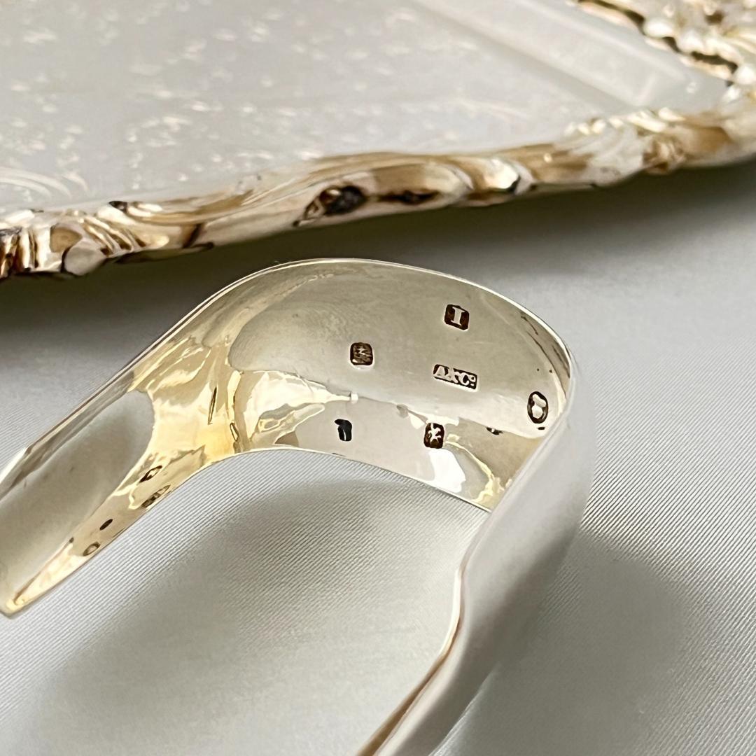 【A & Co.】【純銀】シェルの装飾 トング 1827年 グラスゴー