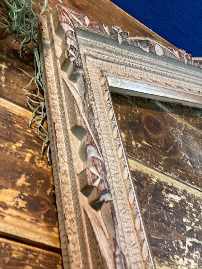 H アンティーク調　ヴィンテージ　額縁　油絵　ヨーロピアン風　壁掛けインテリア