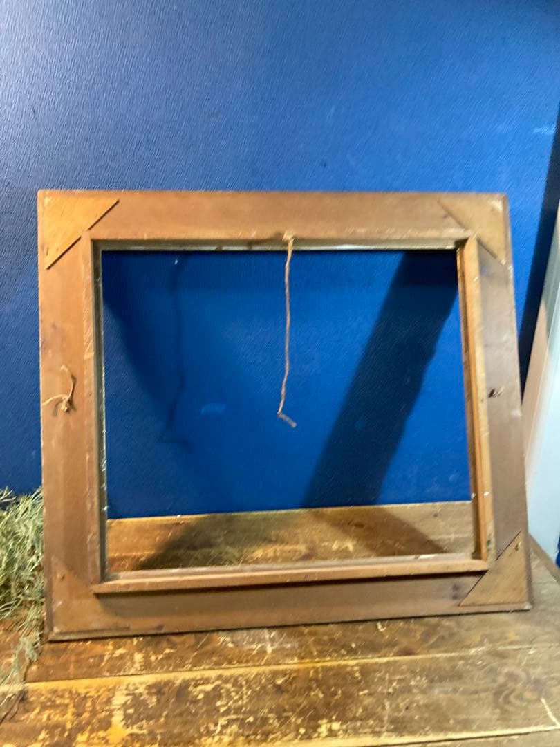 H アンティーク調　ヴィンテージ　額縁　油絵　ヨーロピアン風　壁掛けインテリア