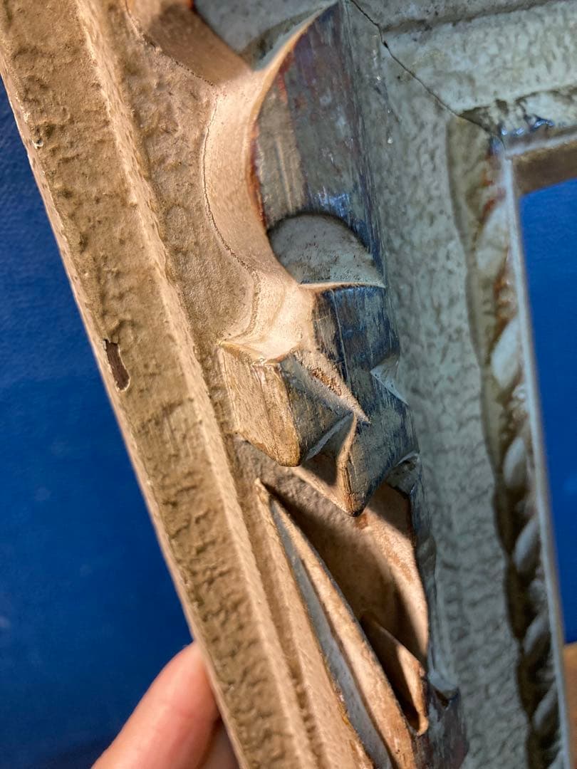 H アンティーク調　ヴィンテージ　額縁　油絵　ヨーロピアン風　壁掛けインテリア