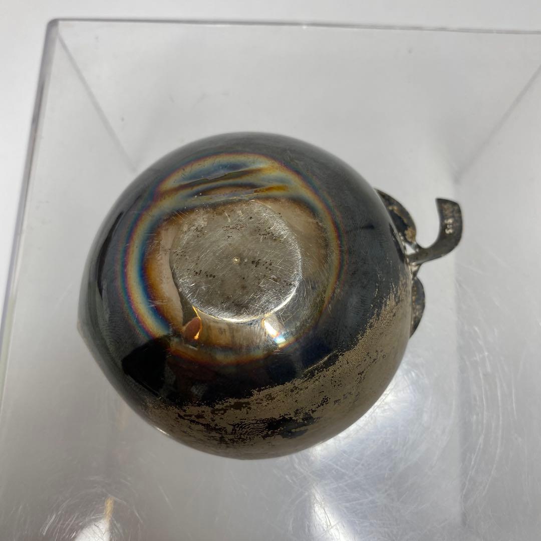 925刻印　銀製　桃型盃台　33g トヒト　東さ7-0811☆2F