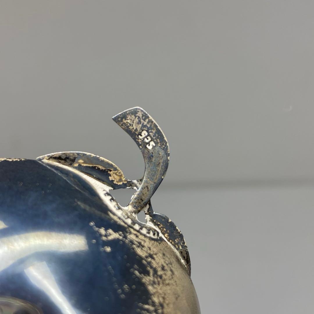 925刻印　銀製　桃型盃台　33g トヒト　東さ7-0811☆2F