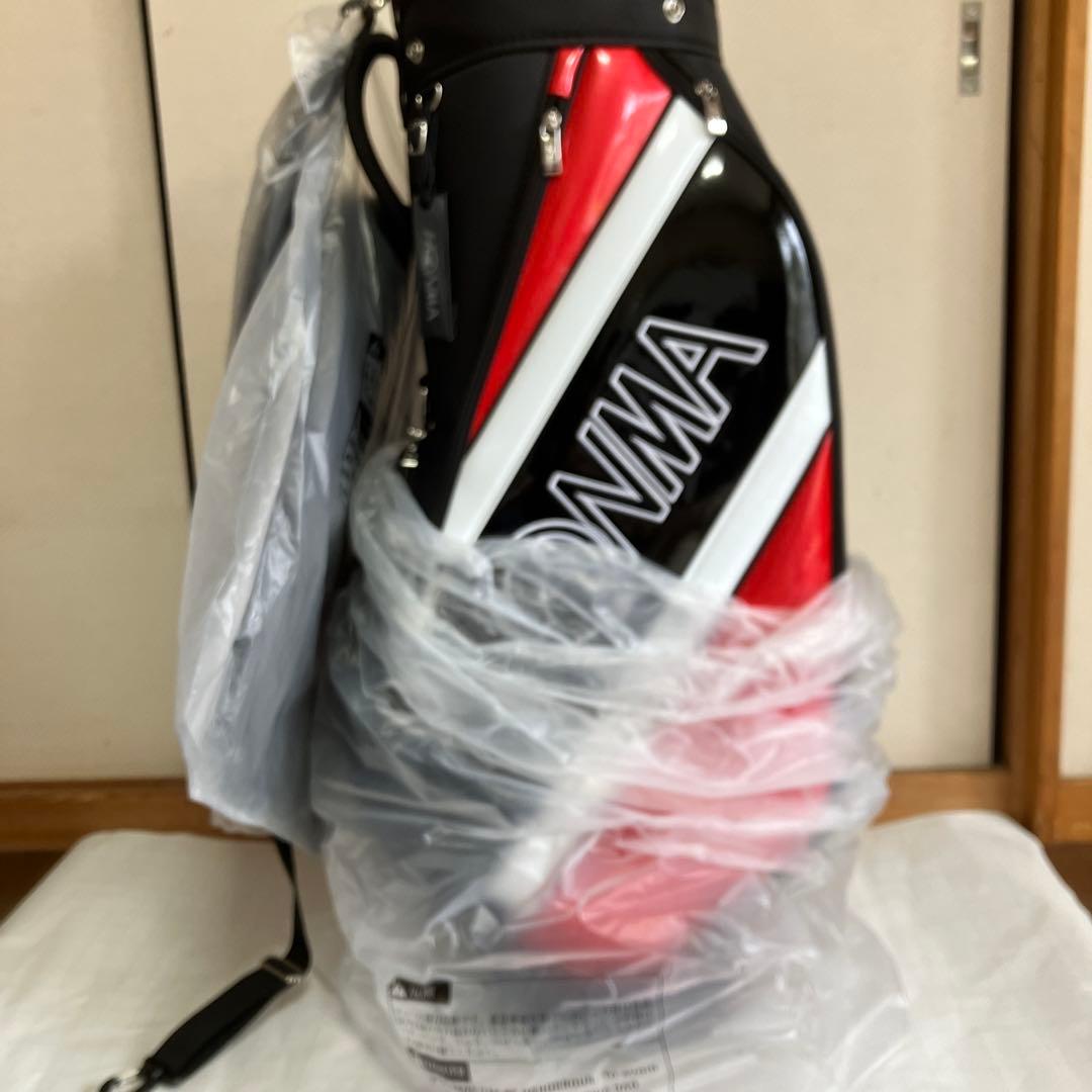 HONMA ゴルフキャディバッグ　ブラック×レッド