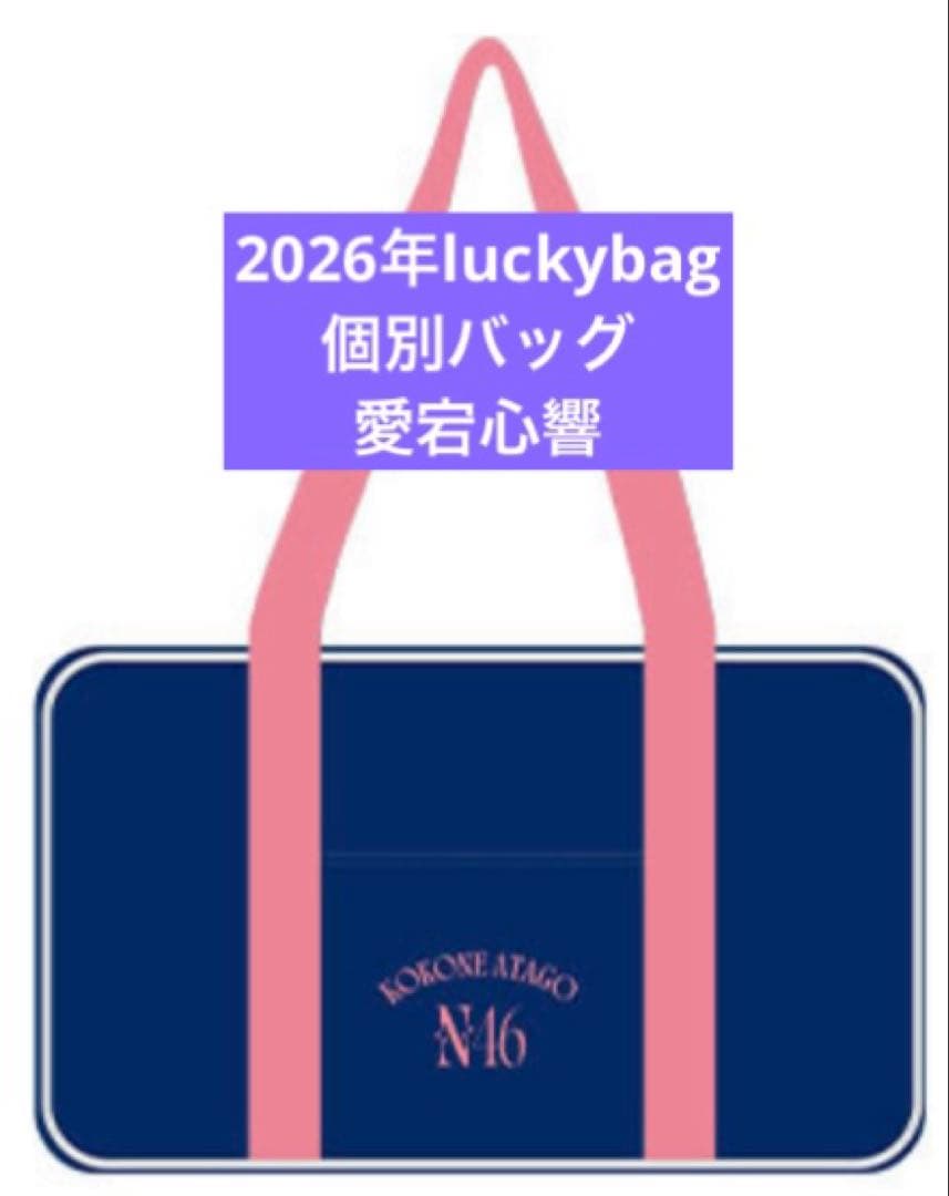 乃木坂46　限定 愛宕心響　個別バッグ　バック　2026 luckybag