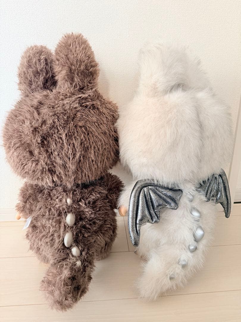 【正規品美品】POPMART ジモモ　エンジェル　茶ジモモ　2体セット　ラブブ