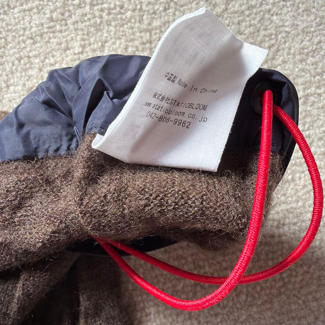 static 100%ヤクウール ブラウンライナー　ブランケット