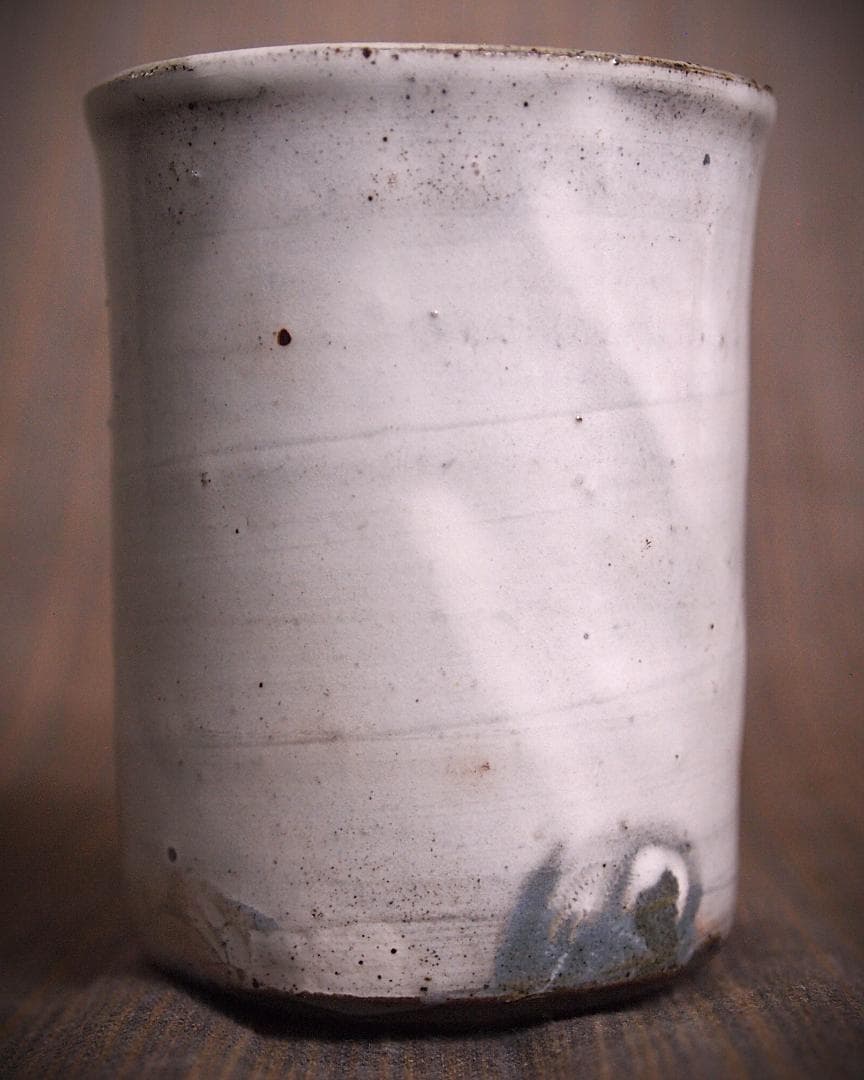 未使用★中里隆★唐津粉引筒湯呑セット★共箱