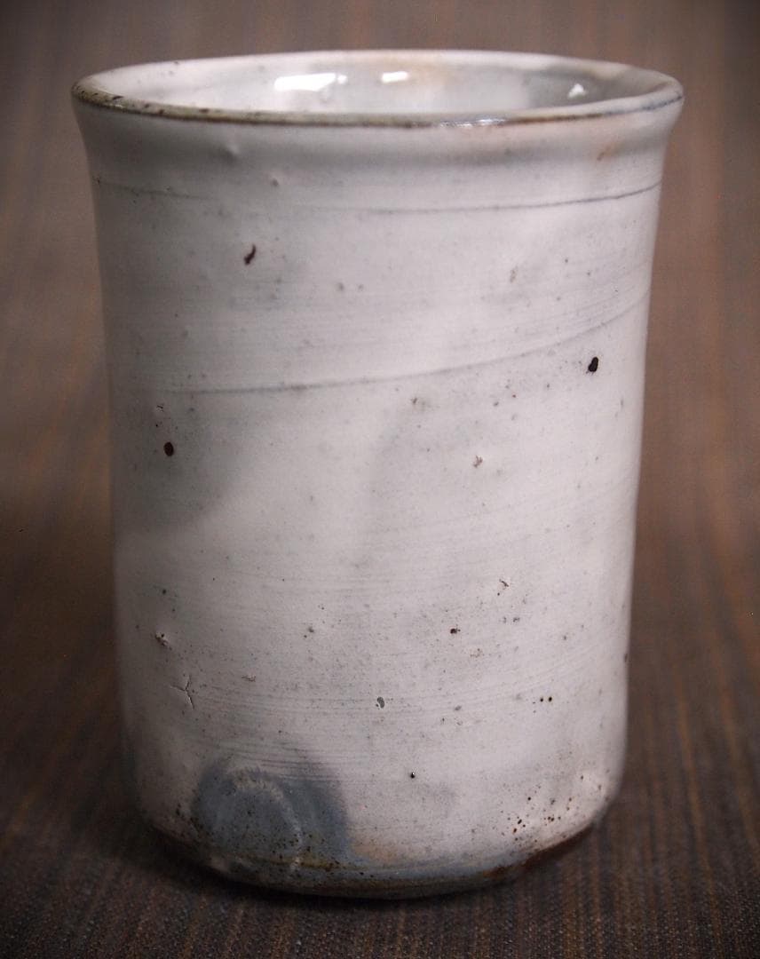 未使用★中里隆★唐津粉引筒湯呑セット★共箱