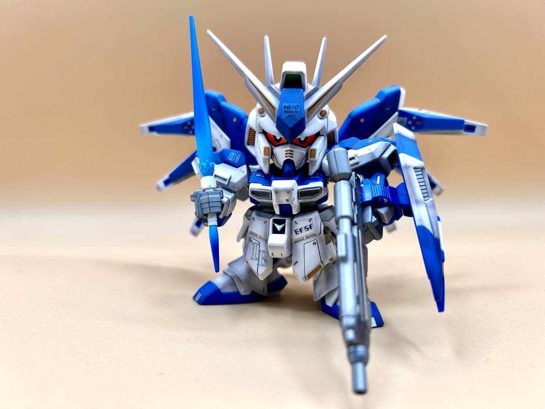 SD　Ｈｉ-ν　ガンダム　BB戦士　384 ハイニュー　Ｈｉν　塗装完成品