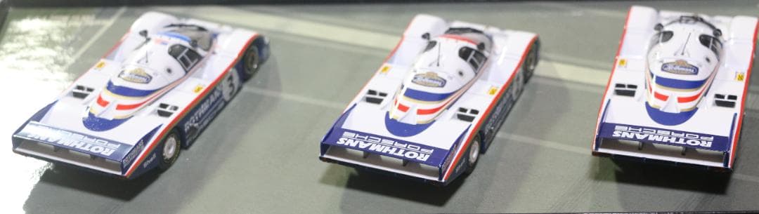 ミニチャンプスポルシェ９５６　1982ルマン3台　1/43シリアルNoあり中古品