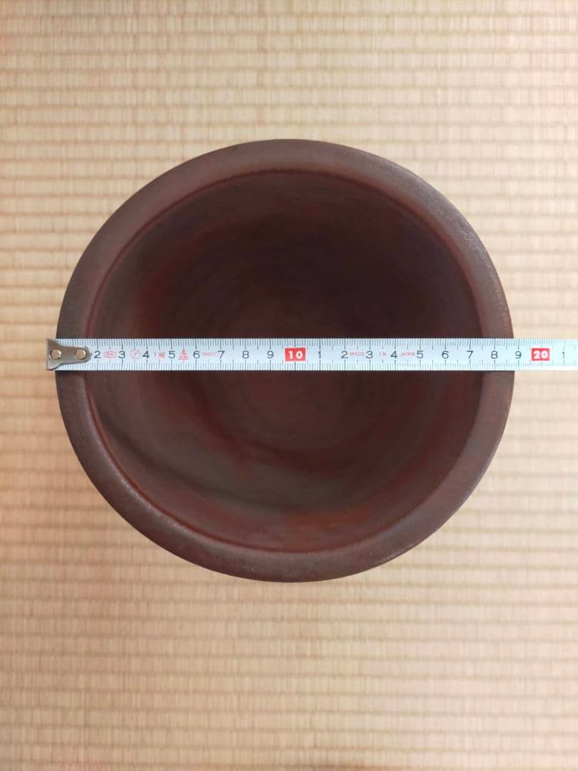 【備前焼】時代もの　菊紋　壺　火襷