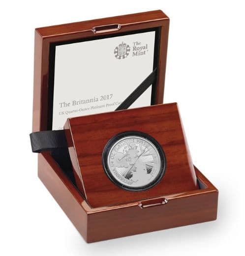 2017年 イギリス ブリタニア 1/4オンス プラチナ貨 NGC PF70UC