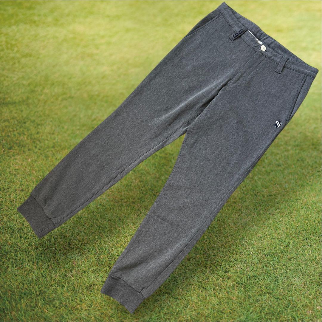 パーリーゲイツ　ジョガーパンツ　S〜M相当　グレー　コットン素材　パンツ　3