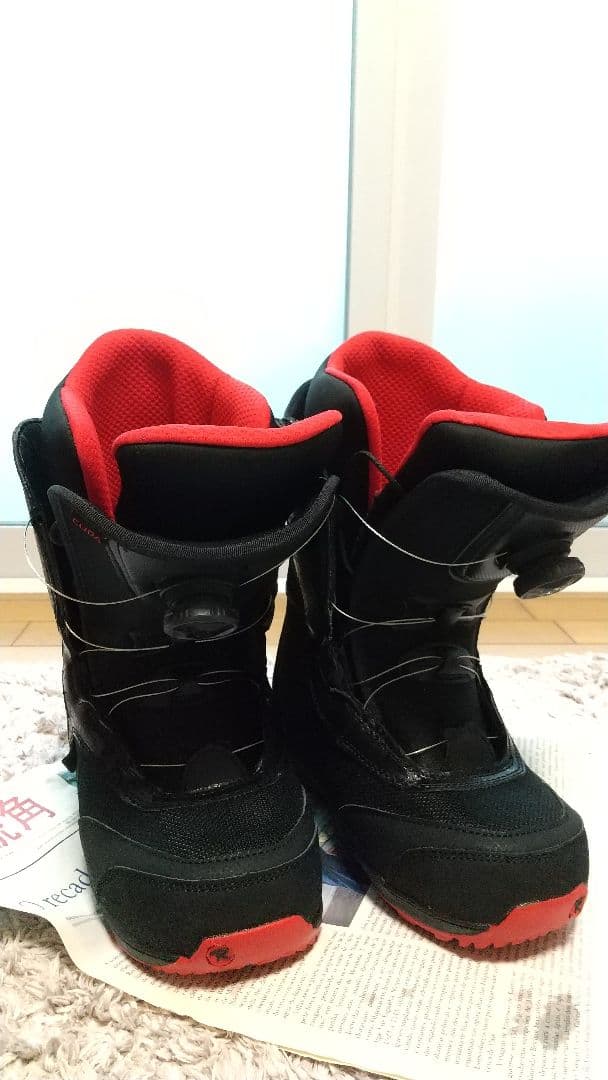 【1回使用】スノーボードブーツ 25センチ ROSSIGNOL 男女可 ブラック