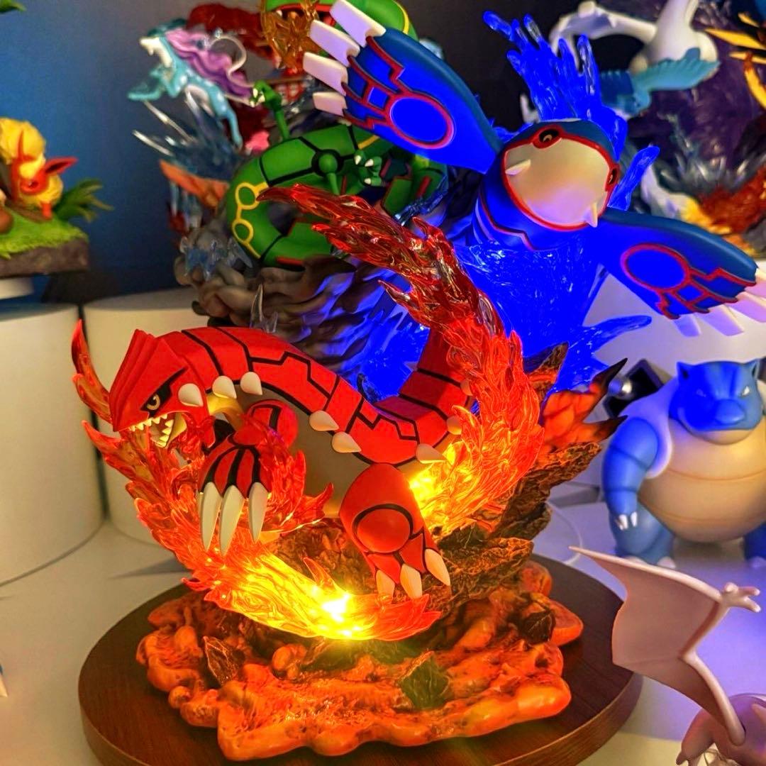 35cm ポケモン レックウザ グラードン カイオーガ フィギュア