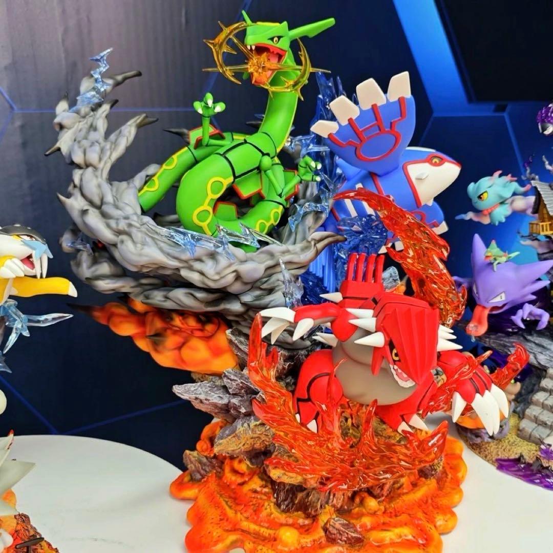35cm ポケモン レックウザ グラードン カイオーガ フィギュア