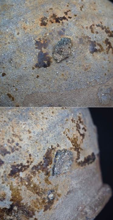 送料無料　出土品 南北朝時代褐釉壺　高17ｃｍ