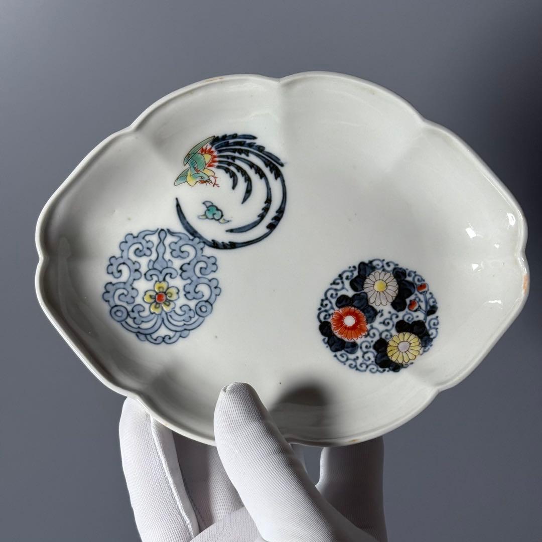 十二代　酒井田柿右衛門　錦　鳳凰丸文変形皿　最後の五客！　渦福　角福　器を楽しむ