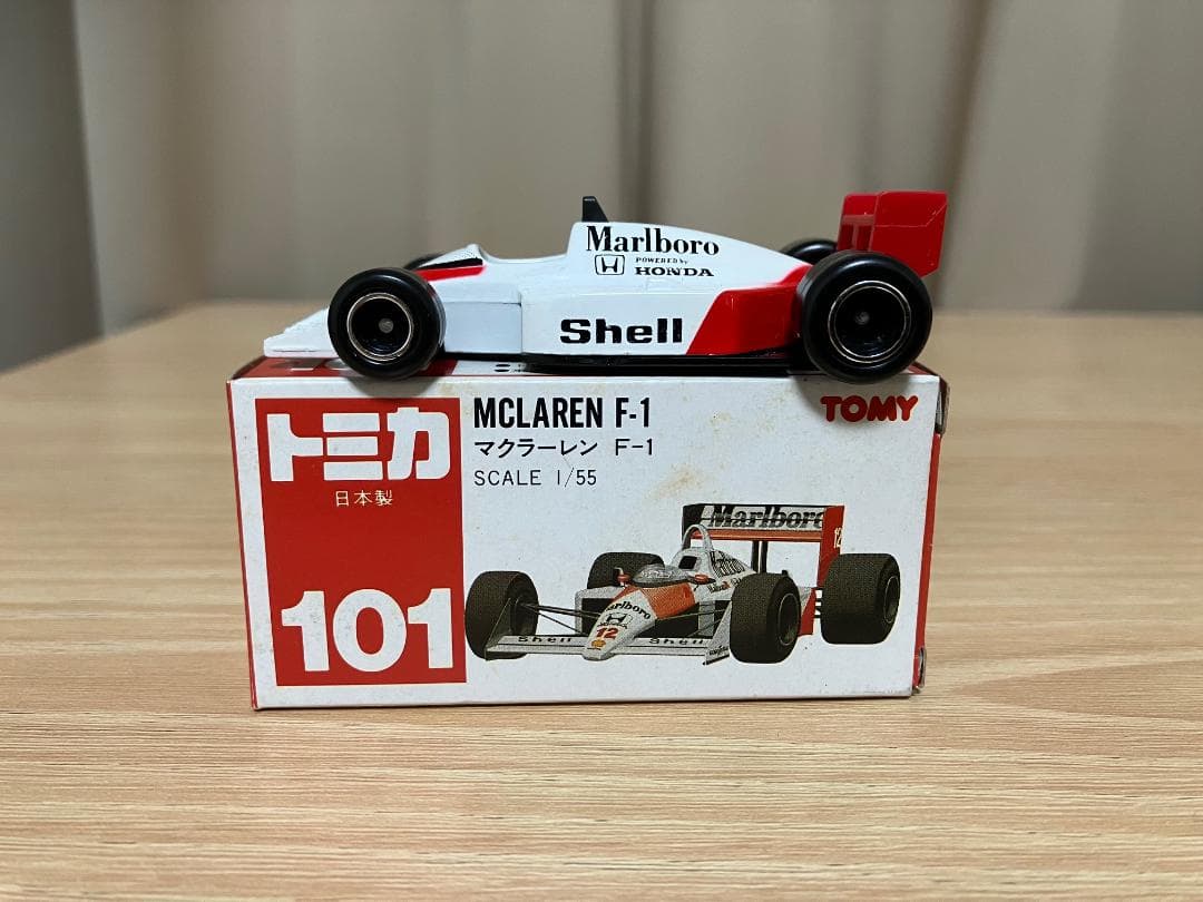 日本製　トミカ赤箱101　マクラーレン　F-1
