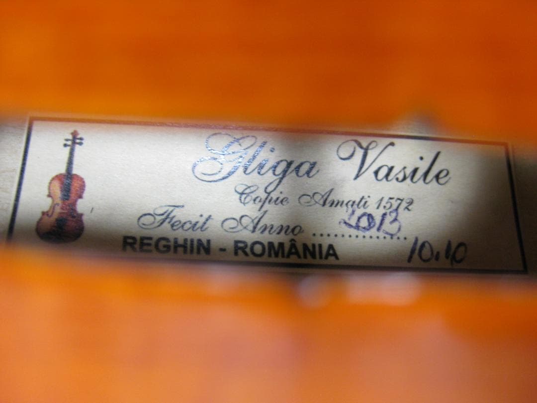【製作証明書付き】 Gliga Vasile アマティ1572年 バイオリン