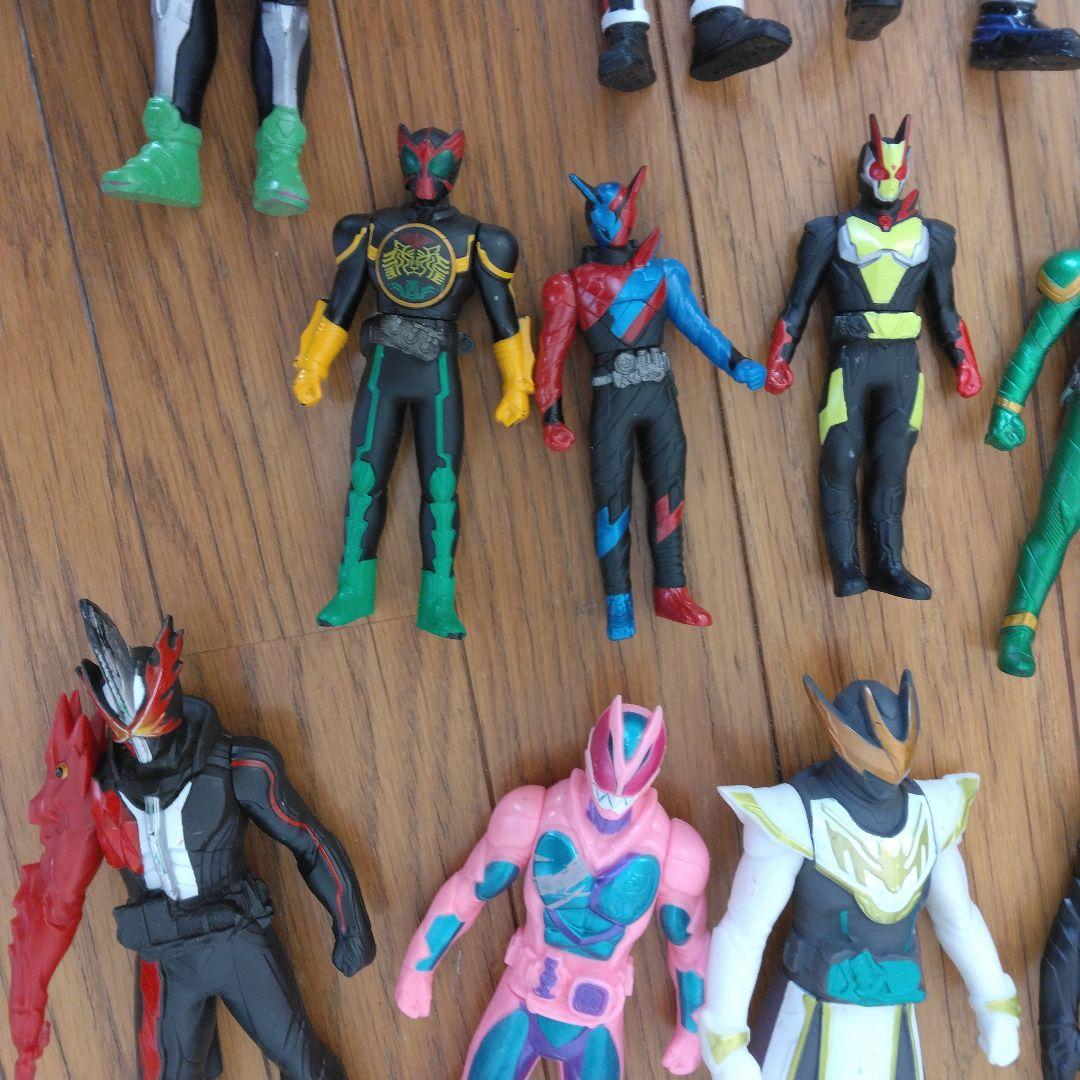 仮面ライダーソフビまとめ売り34体＆ヴァルゴゾディアーツ戦隊ヒーロー怪獣など