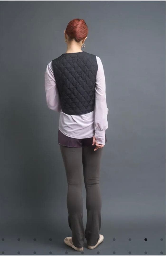 お得 新品 unoa ウノア Chill-Fit pants モスグレー S