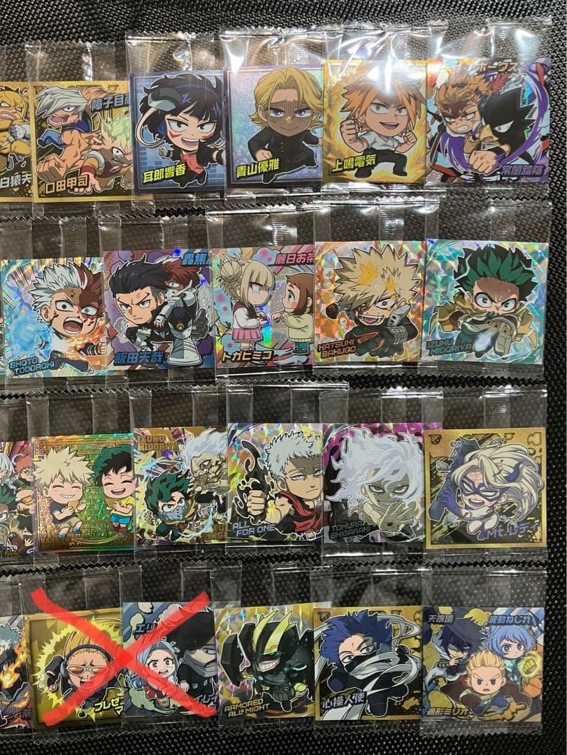 ヒロアカ　ウエハース　セミコンプ　34種　爆豪勝己pur　OFA継承者pur