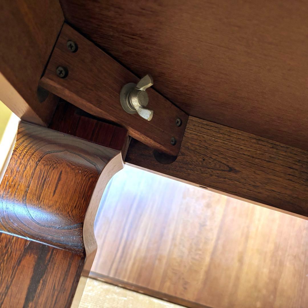 ※最終値下げ　高級座敷机　長方形座卓　木製　アンティーク　杢目