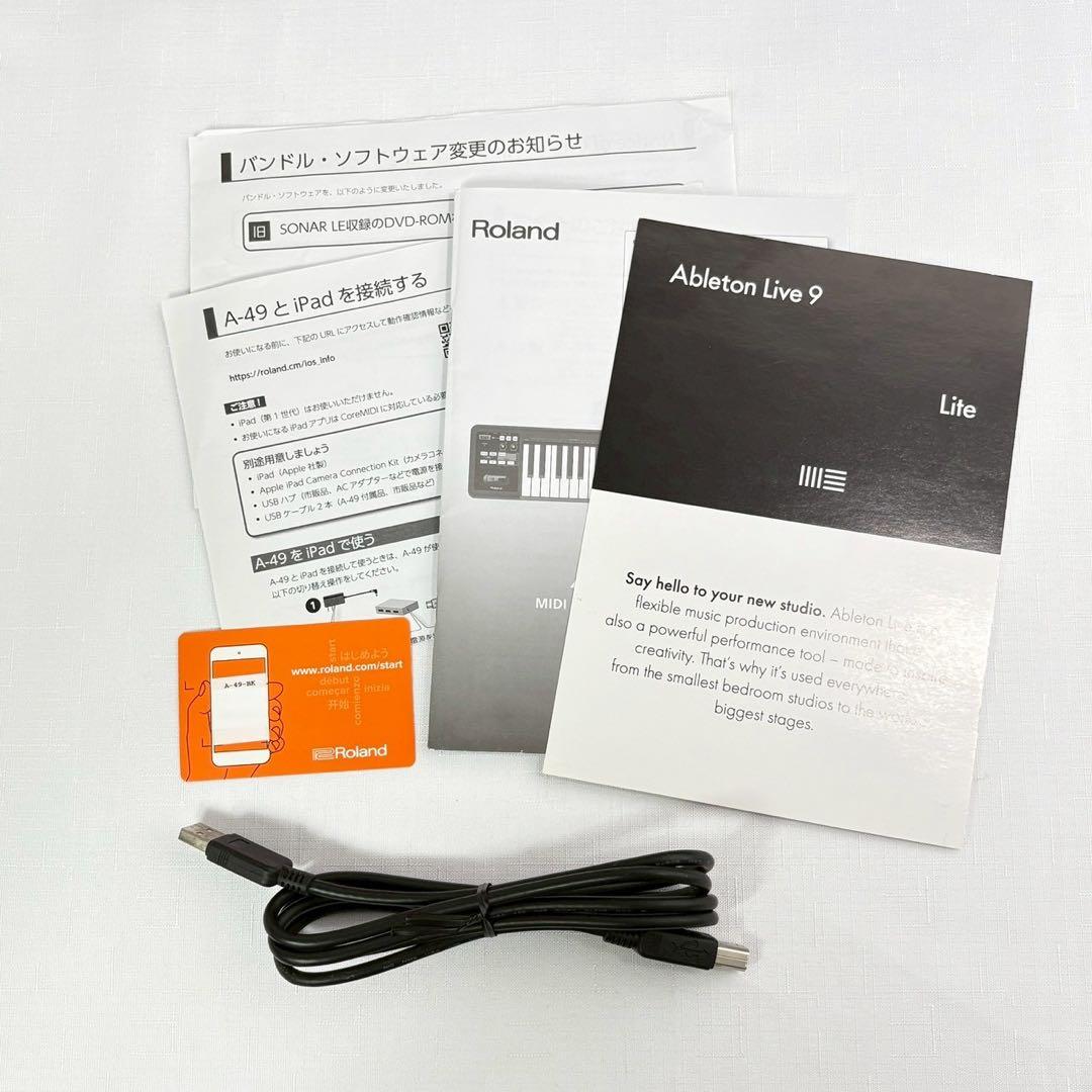 ローランド MIDIキーボードコントローラー A-49 ブラック 49鍵 BK