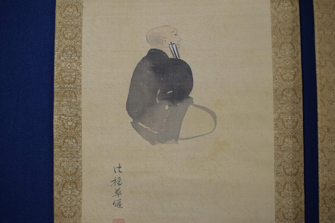 作者不詳/芭蕉/嵐雪/其角/三幅対/掛軸☆宝船☆Y-215　JM