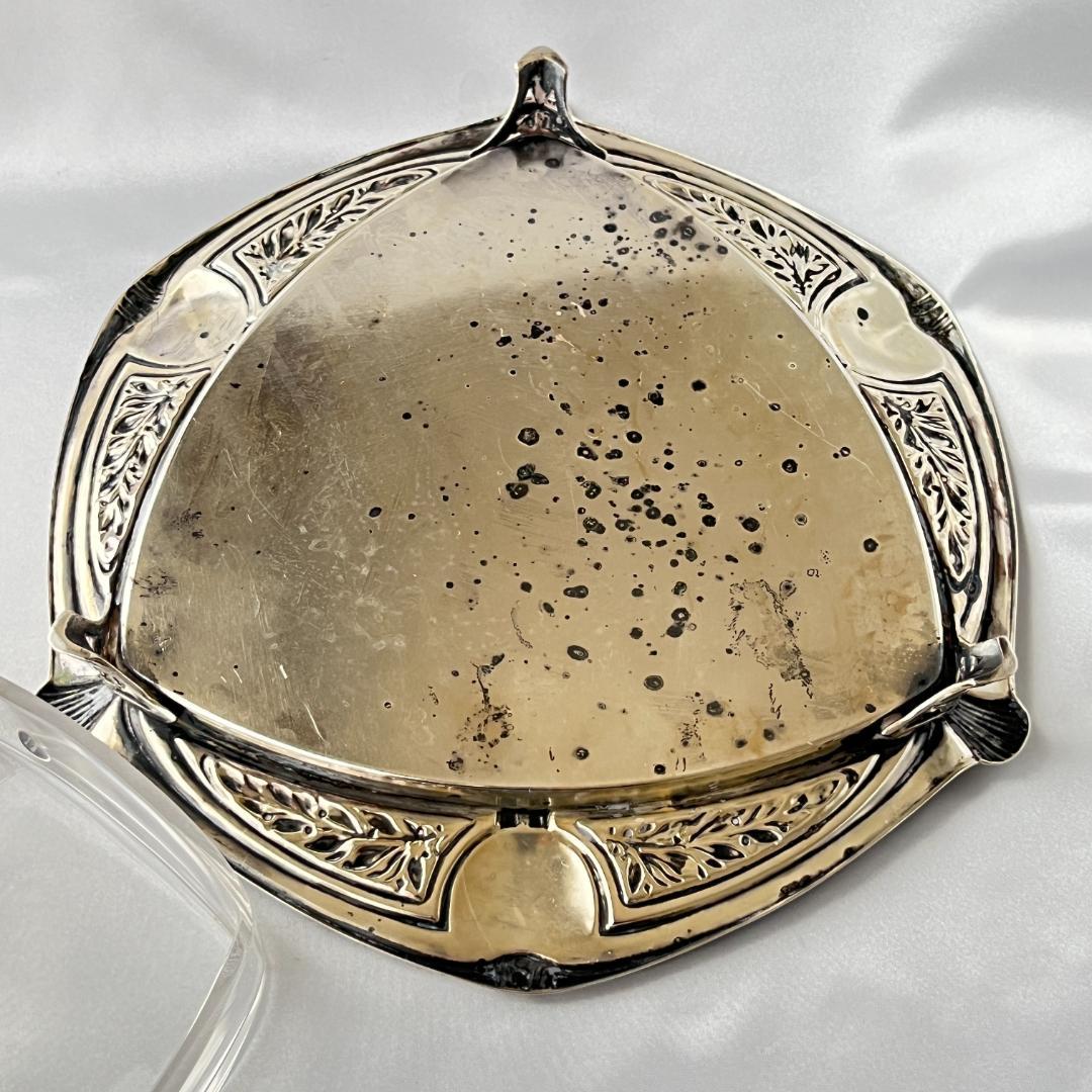 【英国】オードブルプレート【シルバープレート / ガラス】セパレート