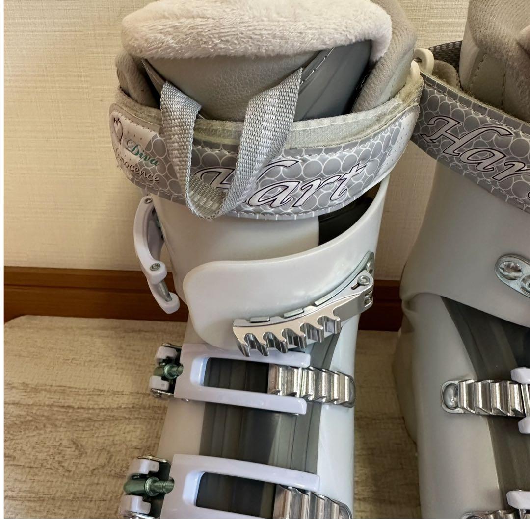 美品 Hart HART DIVA 女性用スキー用ブーツ ホワイト 23cm