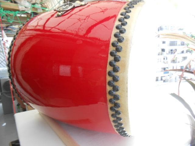 新品未使用(送料無料)28.980円　Nエイサー大太鼓39cm撥付き　跳跳ね♪