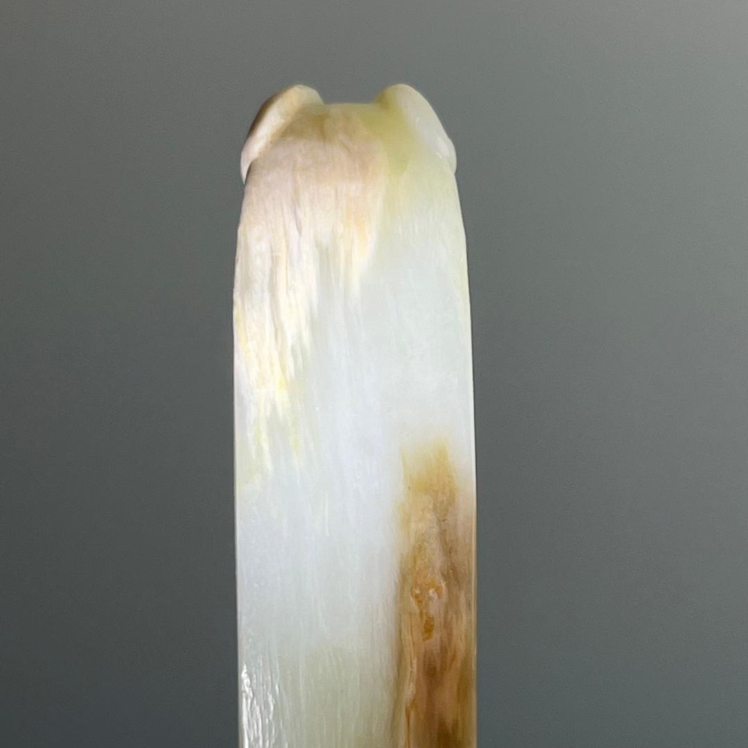 白玉龍帯鉤 清代 和田玉 古玉 古玉擺件 中国古玩 中国美術 唐物骨董 A912