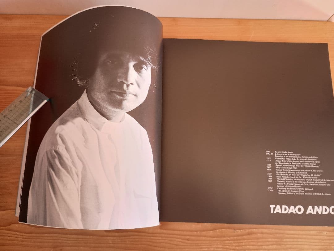 安藤忠雄 本人からの直筆手紙+写真+サイン入り GA ARCHITECT 12