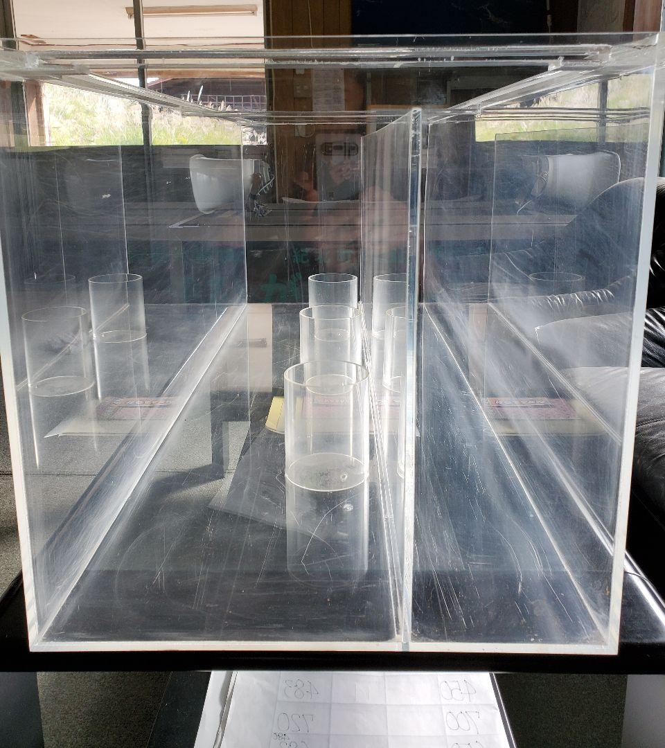 特注No3 水槽 オールクリア W120×D45×H45cm 値下げ不可