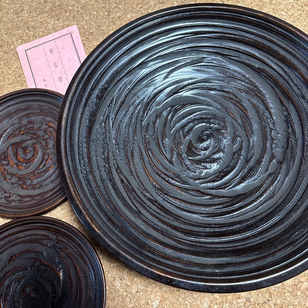 新品 象彦 象谷塗 菓子鉢 銘々皿 5枚セット