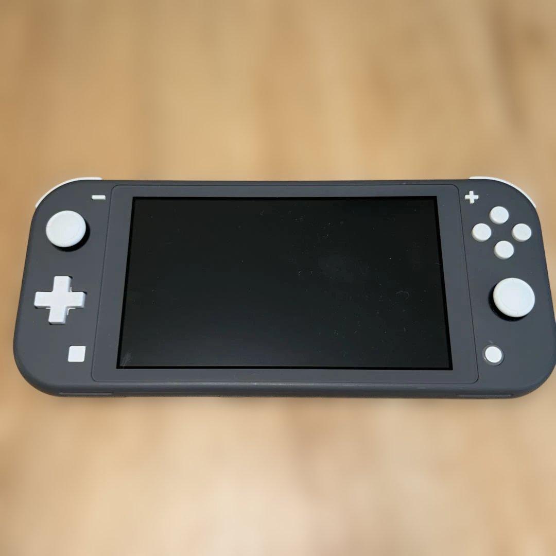 【中古】Switch Lite グレー＆ハードカバー＆アダプター【ジャンク】
